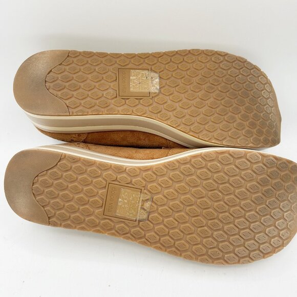Dolce Vita Brown Suede Platform Loafers - Picture 6 of 6